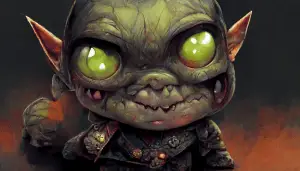 evil goblin chibi style