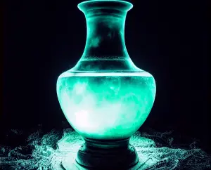 cursed vase glowing