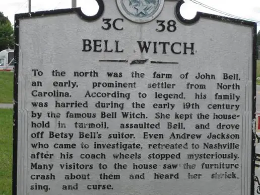 Memorial to the Bell Witch incident