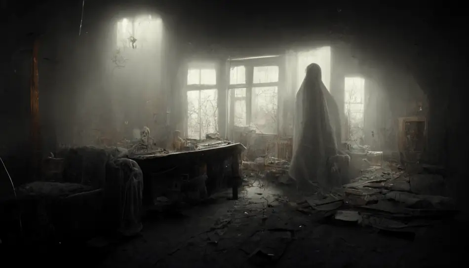 ghost in an old home