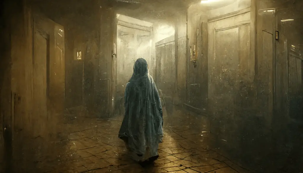 phantom in a hallway