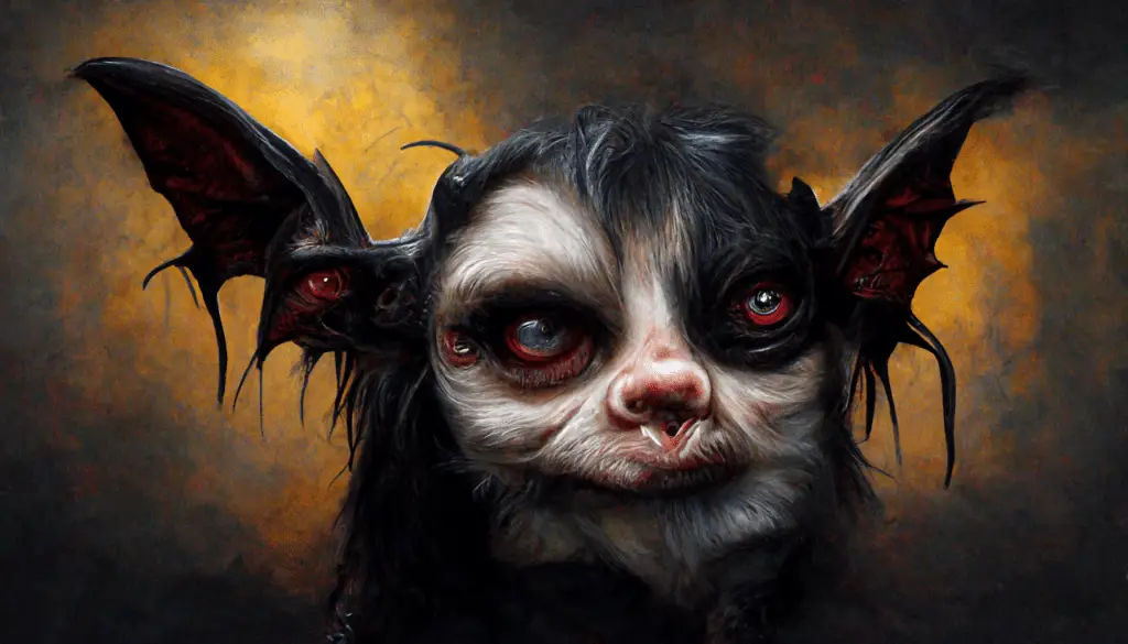a gremlin from nightmares