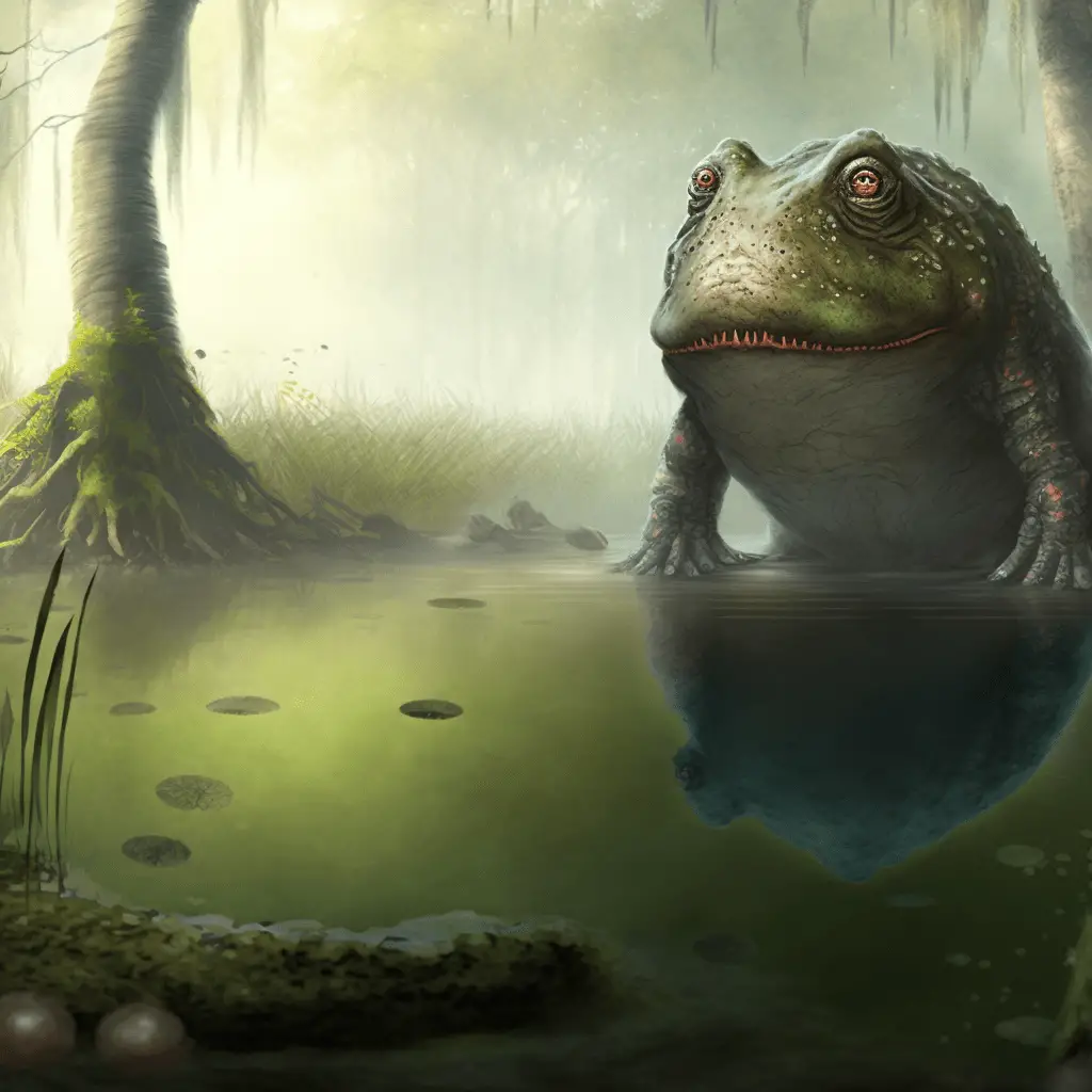 vodyanoy in a swamp