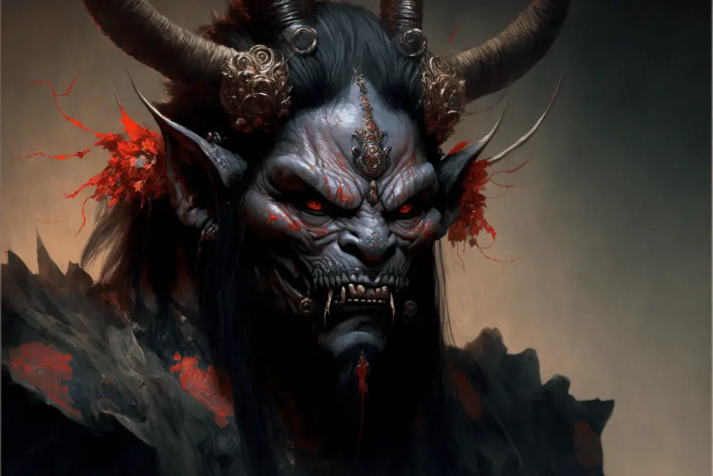 Oni demon portrait