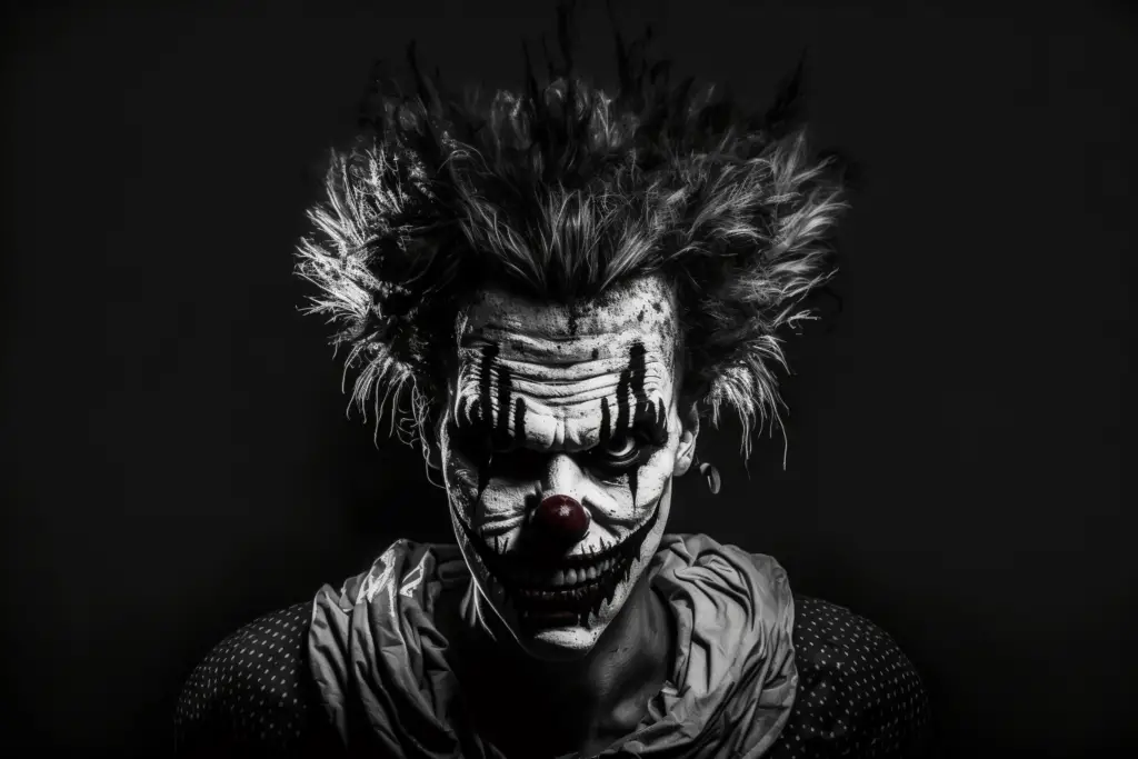 Dark clown portrait