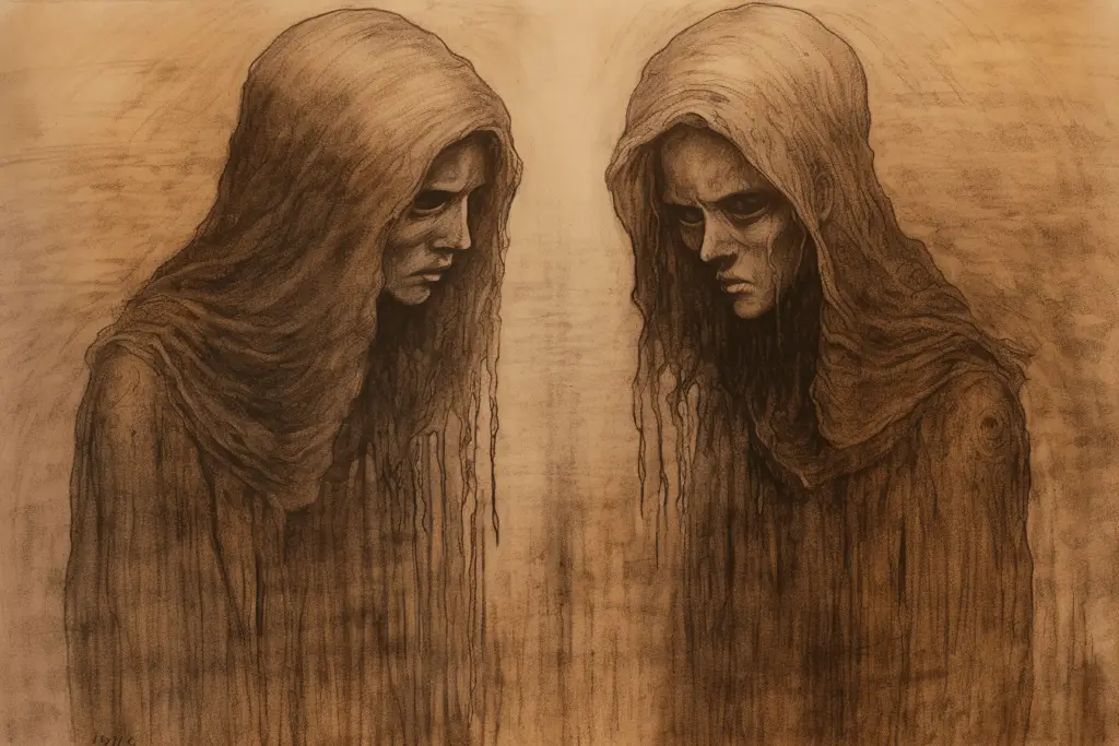 Dark twins drawing