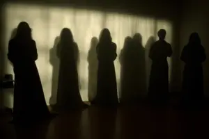 A group of shadow people