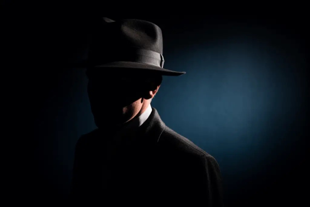 Shadow Man in a hat