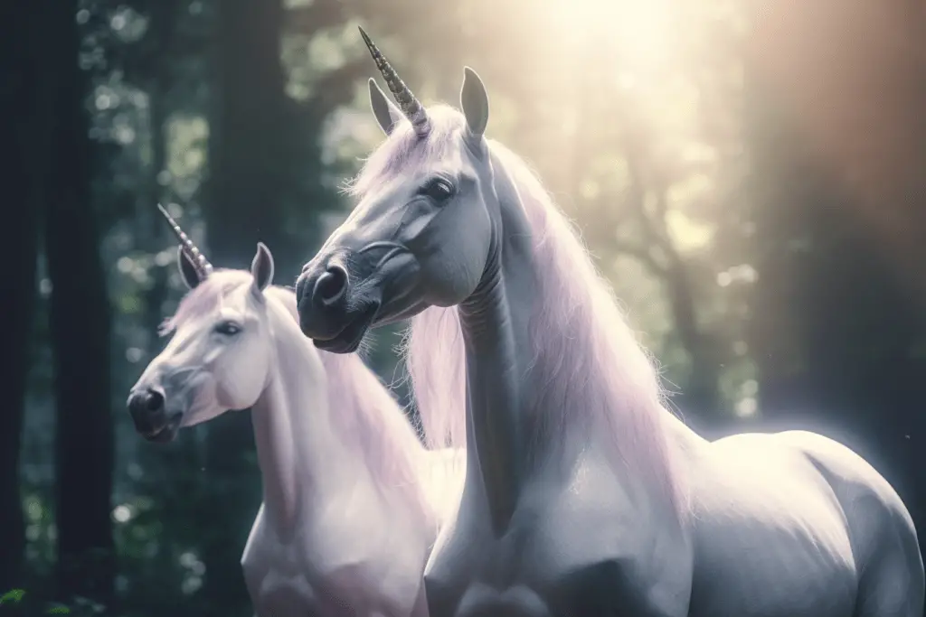 A couple unicorns, Magical