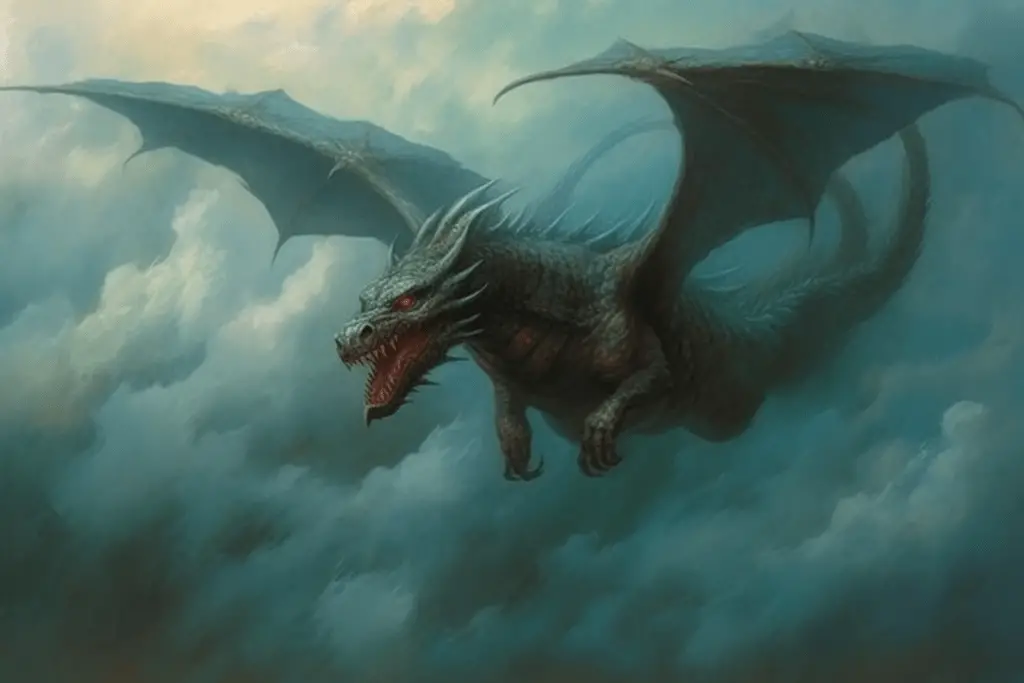 Flying dragon of western lore